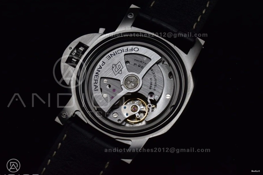 Best 1:1 on Black Dial P.9010 Edition PAM1312  Black VSF Leather Strap 1126